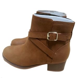 *New* Girl's Heeled Brown Boots - Size 2
